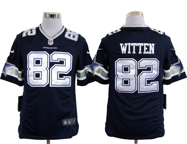 Dallas Cowboys 82 Witten Blue Nike Game Jerseys
